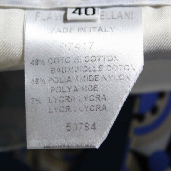 Flavio Castellani Periwinkle Cotton Italian shorts - Picture 4 of 4